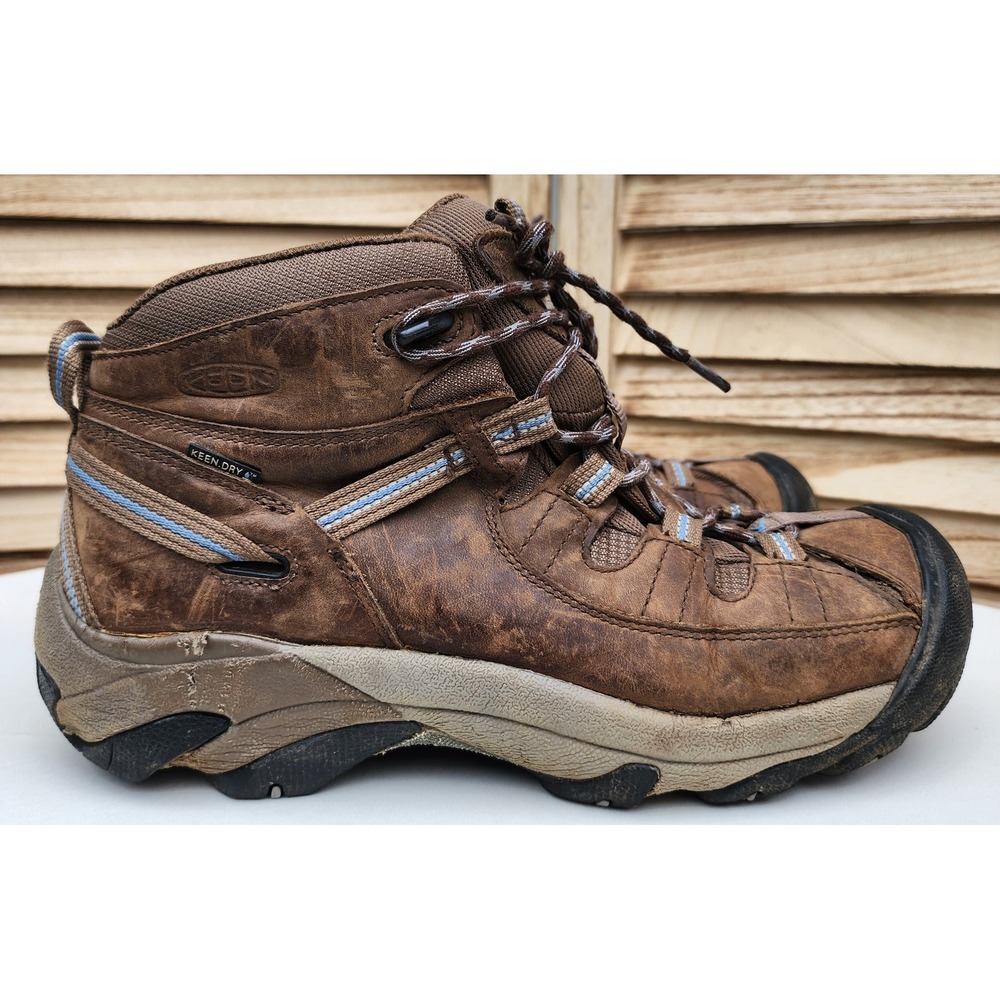 Keen Sz 11 Brown Leather Targhee II Mid Hiking Boots Utility Gorpcore Outdoors